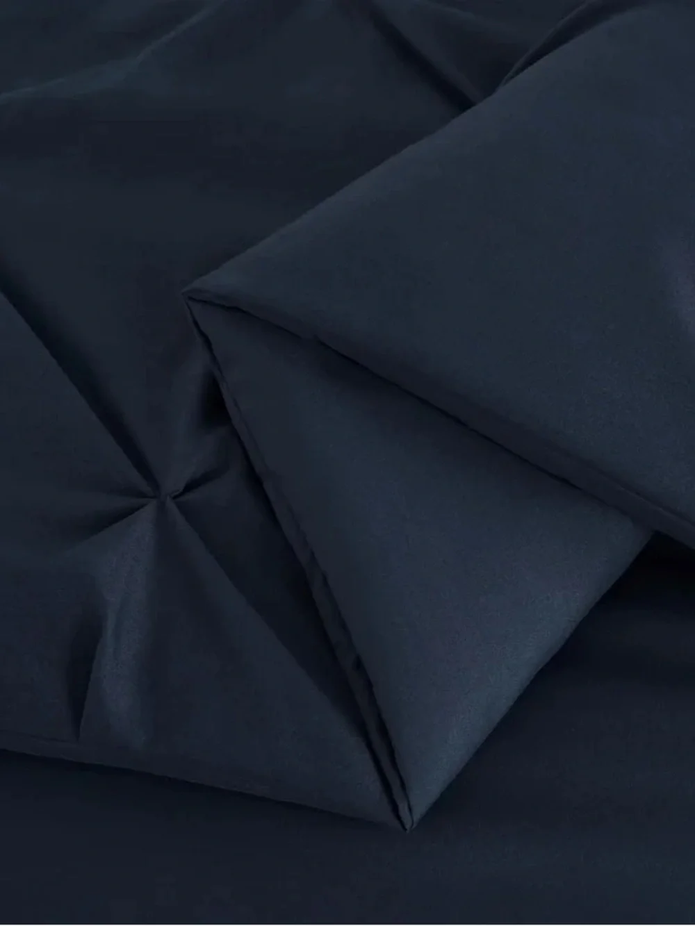 Navy Pintuck king 3 piece Comforter Set
